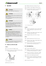 Preview for 11 page of CleanCraft 7103662 Operating Instructions Manual