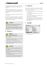 Preview for 7 page of CleanCraft 7520100 Operating Instructions Manual