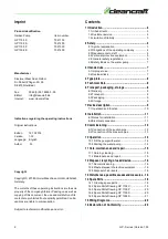 Preview for 2 page of CleanCraft 7521100 Operating Instructions Manual