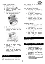 Предварительный просмотр 9 страницы CleanCraft flexCAT 16 H Instruction Manual