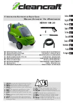 Preview for 1 page of CleanCraft HDR-H 108-20 Instruction Manual - Use And Maintenance