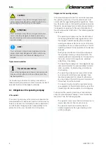 Preview for 4 page of CleanCraft HKM 700 Operating Instructions Manual