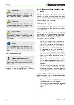 Preview for 4 page of CleanCraft KM 625 Operating Instructions Manual