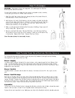 Preview for 4 page of CleanCraft SuperLite CSL160XL Instruction Manual