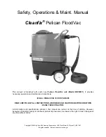 Cleanfix Pelican FloodVac HBP20FV Safety, Operation & Maintenance Manual preview