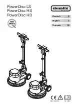 Cleanfix PowerDisc  Series Manual preview