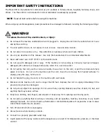 Preview for 2 page of CleanMaster 100-610-400 Information & Operating Instructions