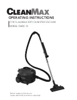 CleanMax CMDC-12 Operating Instructions Manual preview