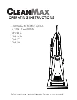 Предварительный просмотр 1 страницы CleanMax CMP-3N Operating Instructions Manual