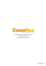 Предварительный просмотр 20 страницы CleanMax ZOOM ZM-500 Owner'S Manual