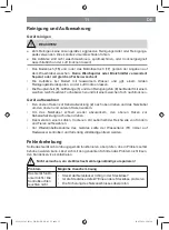 Предварительный просмотр 11 страницы Cleanmaxx 01123 Manual