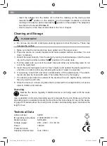 Предварительный просмотр 18 страницы Cleanmaxx 02979 Operating Instructions Manual