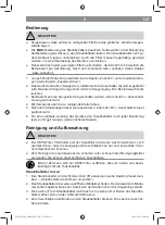 Предварительный просмотр 9 страницы Cleanmaxx 03533 Instruction Manual