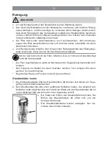 Предварительный просмотр 11 страницы Cleanmaxx 07675 Instruction Manual