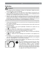 Предварительный просмотр 47 страницы Cleanmaxx 07675 Instruction Manual