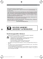 Preview for 3 page of Cleanmaxx 09196 Operating Instructions Manual