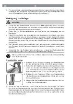 Предварительный просмотр 10 страницы Cleanmaxx FJ142L Instruction Manual