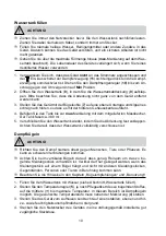 Preview for 10 page of Cleanmaxx LB-116 Instruction Manual