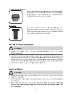 Preview for 8 page of Cleanmaxx SLX225C Instruction Manual