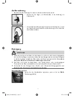 Preview for 11 page of Cleanmaxx XL-306E-220 Instruction Manual