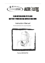 CleanStar VBP-BATT30 Instruction Manual предпросмотр