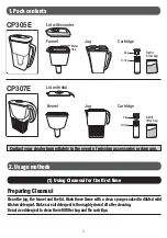 Предварительный просмотр 2 страницы cleansui CP305E Instruction Manual