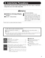 Preview for 9 page of cleansui MP02-1E Instruction And Installation Manual