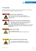 Preview for 27 page of Cleantecs SOLA-TECS W BJ 2010 Series Operating Instructions Manual