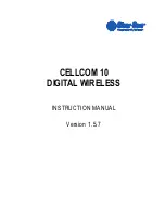 Предварительный просмотр 1 страницы Clear-Com CELLCOM 10 Instruction Manual