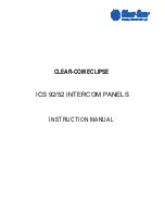 Clear-Com ECLIPSE ICS 92/52 Instruction Manual предпросмотр