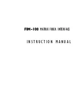 Предварительный просмотр 1 страницы Clear-Com FIM-108 Instruction Manual