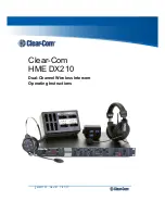 Предварительный просмотр 1 страницы Clear-Com HME DX210 Operating Instructions Manual