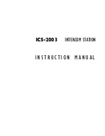 Предварительный просмотр 1 страницы Clear-Com ICS-2003 Instruction Manual