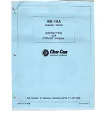 Clear-Com KB-111A Instruction And Service Manual предпросмотр