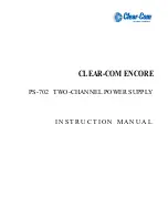 Предварительный просмотр 1 страницы Clear-Com PS-702 Instruction Manual