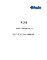 Preview for 1 page of Clear-Com RLY-6 Instruction Manual