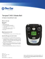 Clear-Com Tempest 2400 MasterBelt Quick Start Manual предпросмотр