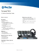 Предварительный просмотр 2 страницы Clear-Com Tempest 900 Quick Start Manual