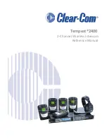 Clear-Com Tempest2400 Reference Manual предпросмотр