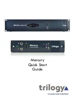 Предварительный просмотр 1 страницы Clear-Com trilogy Mercury Quick Start Manual