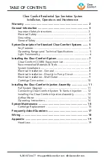 Preview for 3 page of Clear Comfort CCW50 Installation, Operation & Maintenance Manual