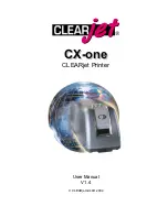 Clear jet CX-one User Manual preview