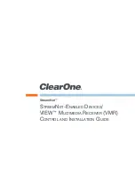 Clear One StreamNet Control And Installation Manual preview