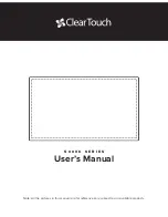 Preview for 1 page of Clear Touch 5000C Series User Manual