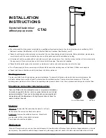 Предварительный просмотр 1 страницы Clear Water CTA3 Installation Instructions