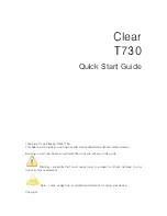 Clear FileMate Clear X2 T730 Quick Start Manual предпросмотр