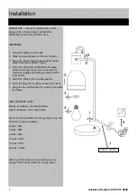 Preview for 4 page of Clearance the lighting collection BARHAM 1 Installation And User Instructions