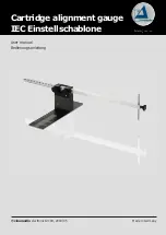 Clearaudio IEC cartridge alignment gauge User Manual preview