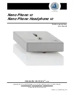 Preview for 1 page of Clearaudio Nano phono headphone V2 User Manual