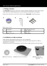 Preview for 4 page of Clearaudio Swing base User Manual